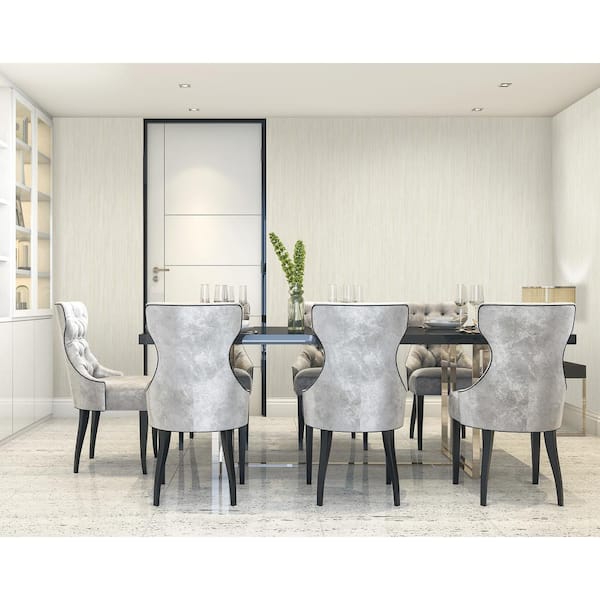 Vertical Stria Beige and Off-White Paper Strippable Wallpaper Roll (Cover 56.05 sq. ft.)