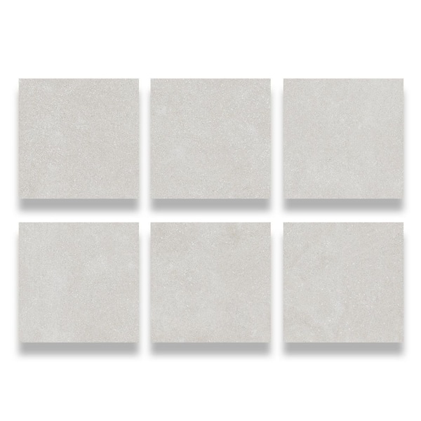 Giorbello Spanish Ciottoli White 24 in. x 24 in. Matte Micro