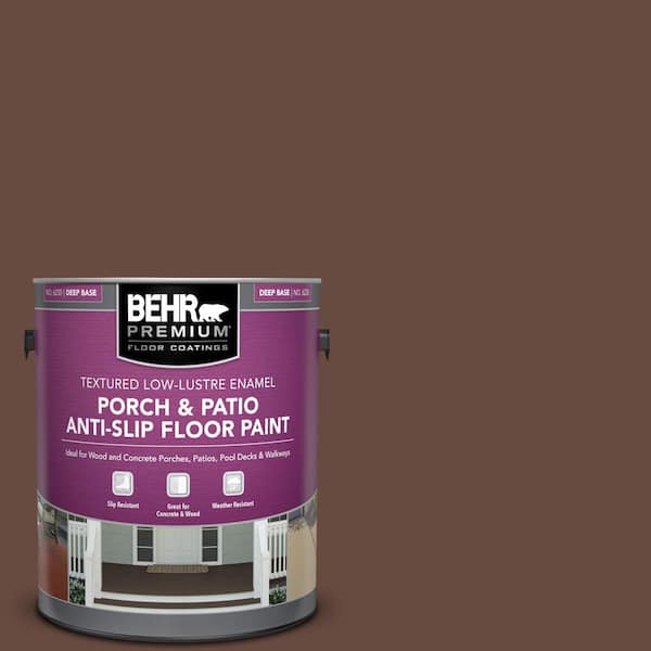 BEHR PREMIUM 1 gal. #SC-117 Russet Textured Low-Lustre Enamel Interior/Exterior Porch and Patio Anti-Slip Floor Paint