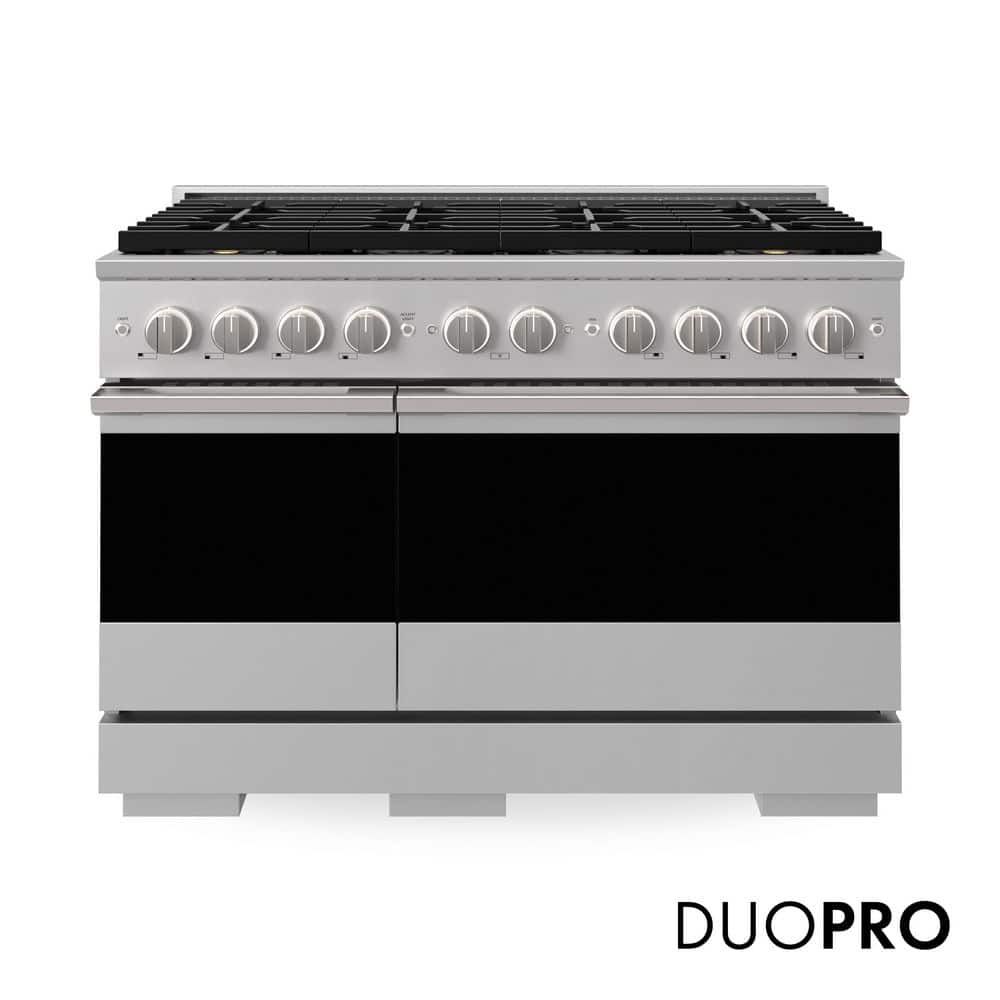 48 in. 6.7 cu. ft. Marino Gas Range with 8 Burner DuoPro Cooktop and Dual Ovens in Stainless Steel price history on PriceWatchPro