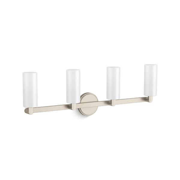 KOHLER Crue 4-Light Brushed Nickel Wall Sconce