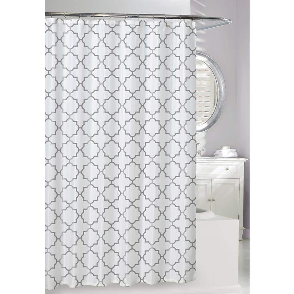 71 in. W x 71 in. White/Grey Windsor Peva Shower Curtain price history on PriceWatchPro