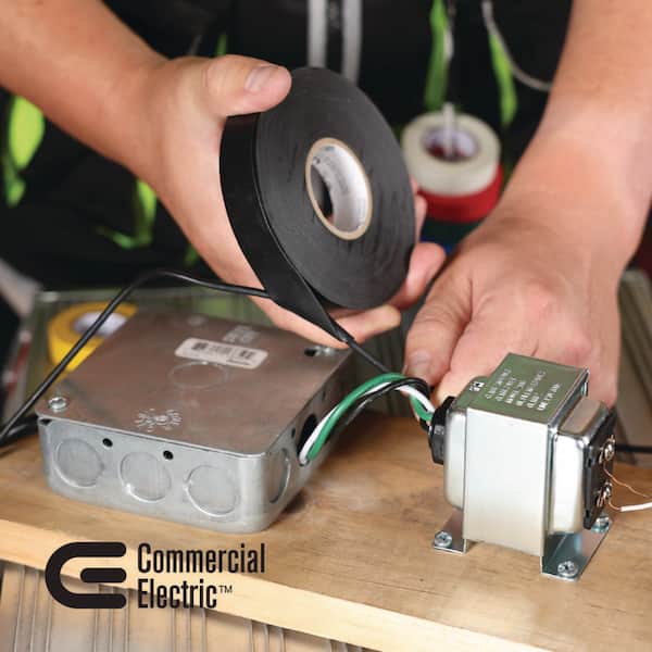 3/4 in. x 30 ft. Linerless Rubber Splicing Tape, Black