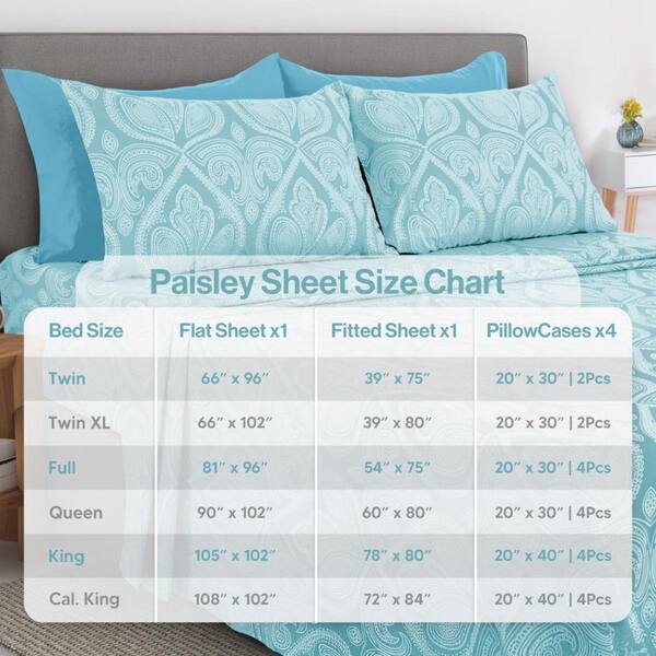 LDC LUX DECOR COLLECTION Lux Decor 4-Piece Microfiber Sheet Set