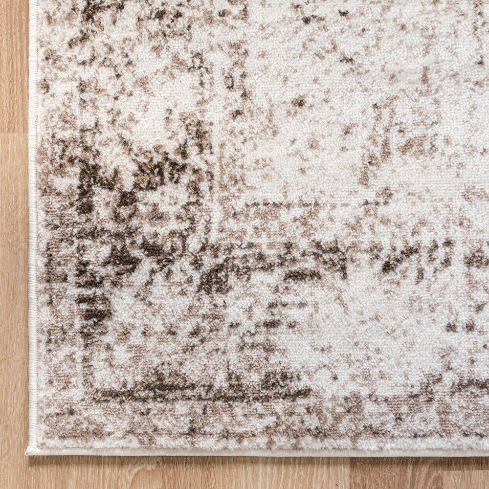 Ivory Elegance 8'x10' Rectangular Synthetic Rug