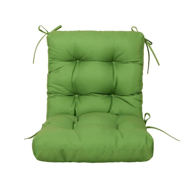 BLISSWALK Kale Green Outdoor Bench Replacement Cushion with 2 Lumber Pillows by 5-Pieces for Patio Loveseat Furniture