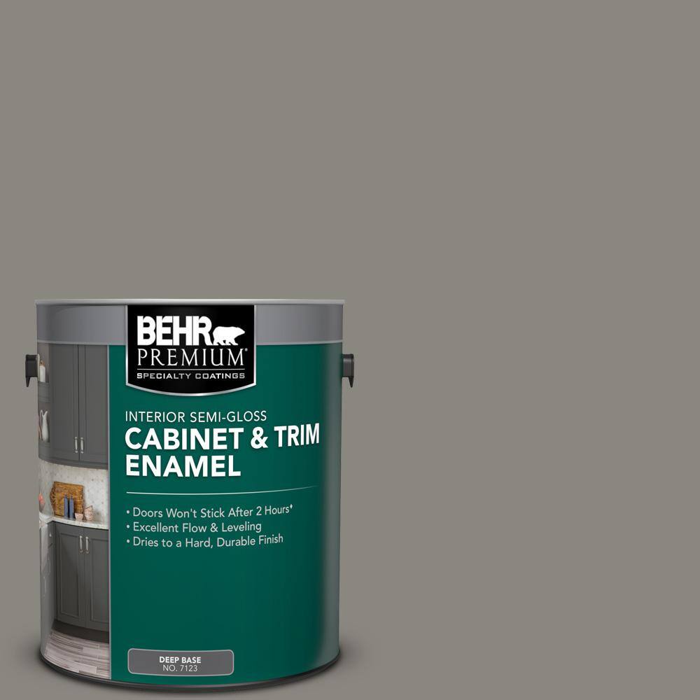 BEHR PREMIUM 1 gal. HDCNT23 Wet Cement SemiGloss Enamel Interior