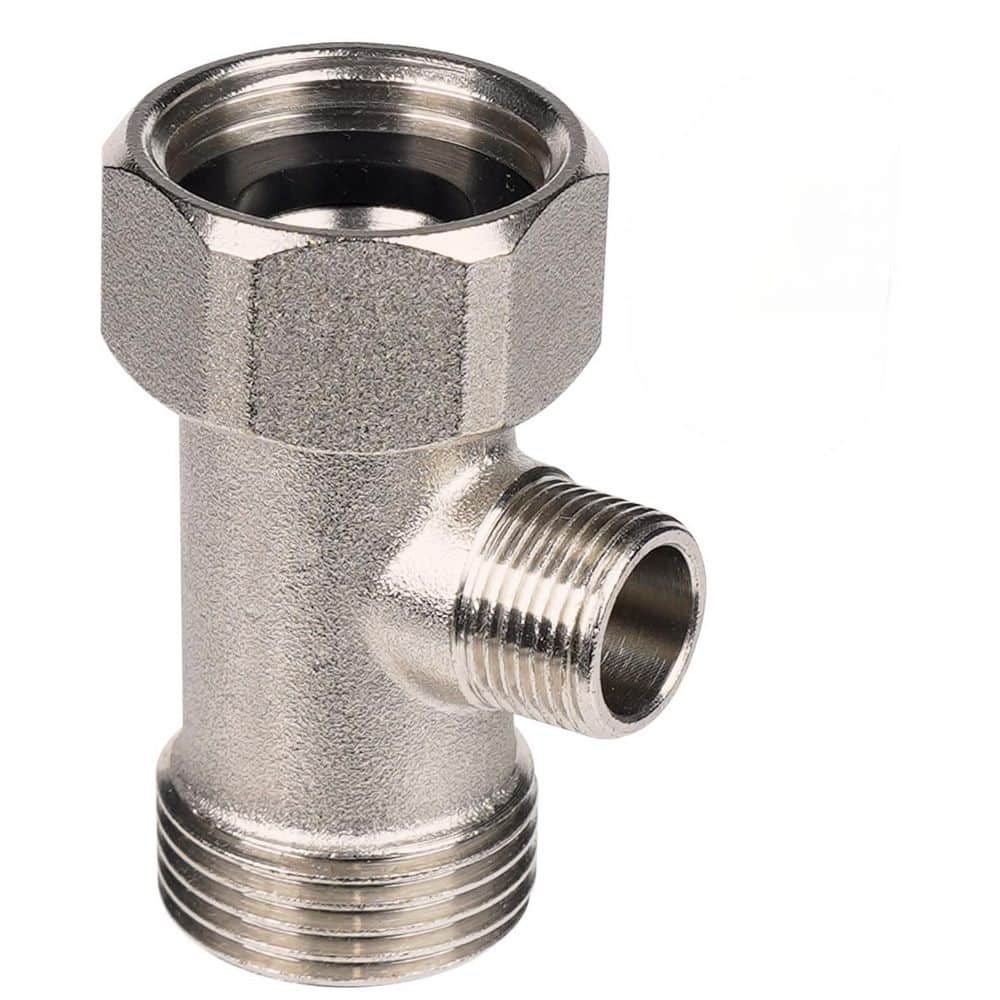 1-Piece Heavy-Duty Metal T Valve for Bidet with Washers and O-Rings in Polished Brass price history on PriceWatchPro