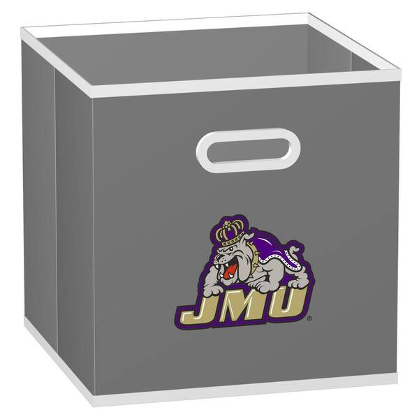 MyOwnersBox College STOREITS James Madison University 10-1/2 in. W x 10-1/2 in. H x 11 in. D Grey Fabric Storage Drawer