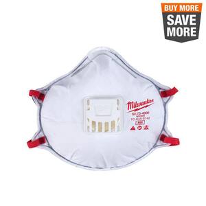 N95 Professional Multi-Purpose Valved Respirator with Gasket (10-Pack)