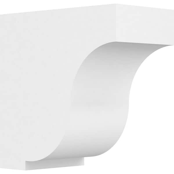 Ekena Millwork 6-1/2 in. 12 in. 12 in. Standard Van Buren Unfinished Architectural Grade PVC Bracket