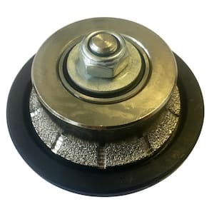 3/16 in. Demi Bullnose Diamond Hand Profile Wheel for Natural Stones, High Speed Steel, 1-Piece Only, 5/8 in.-11 Arbor