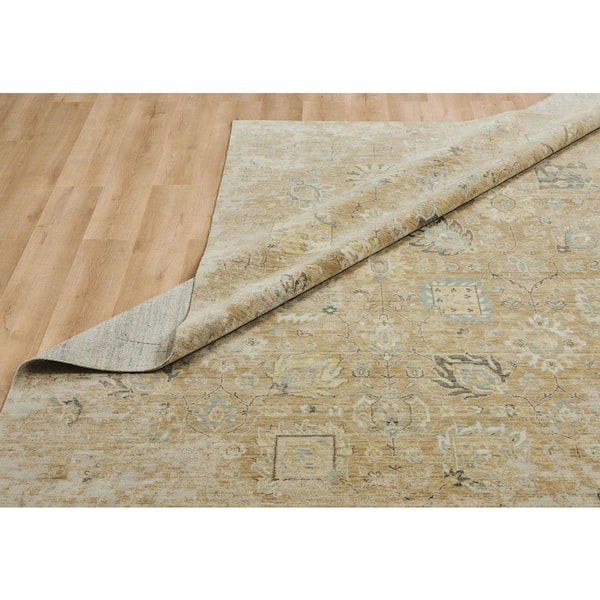 Blooma 8 ft. x 11 ft. Golden Earth Tones Abstract Washable Area Rug