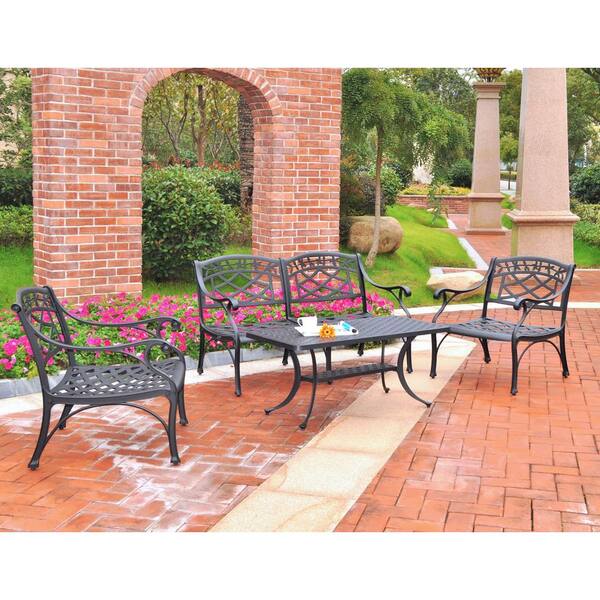Crosley sedona cast aluminum outdoor conversation seating set discount