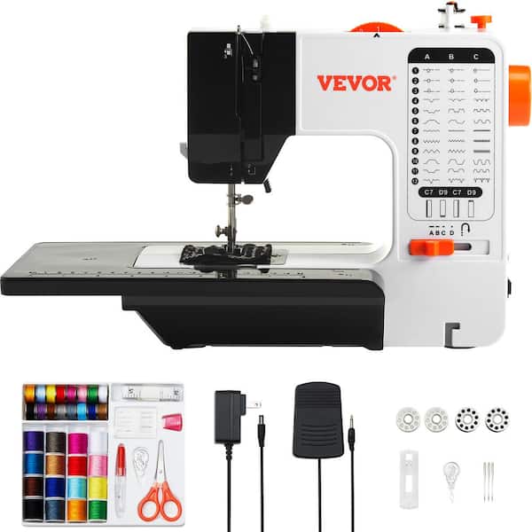 VEVOR Sewing Machine 38 Stitches Extension Table Pedal Accessory for Home  DIY J400MIN18W385RIUIV1 - The Home Depot
