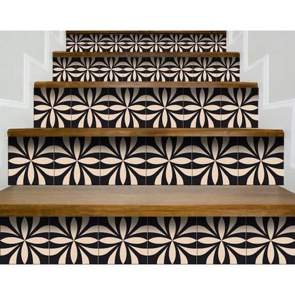 Amelia Brown 5 in. x 5 in. Vinyl Peel and Stick Tile (4.17 sq. ft./Pack)