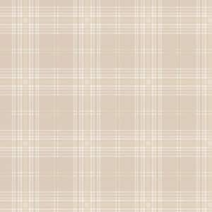 Chic Plaid Vinyl Strippable Roll Wallpaper (Covers 56 sq. ft.)