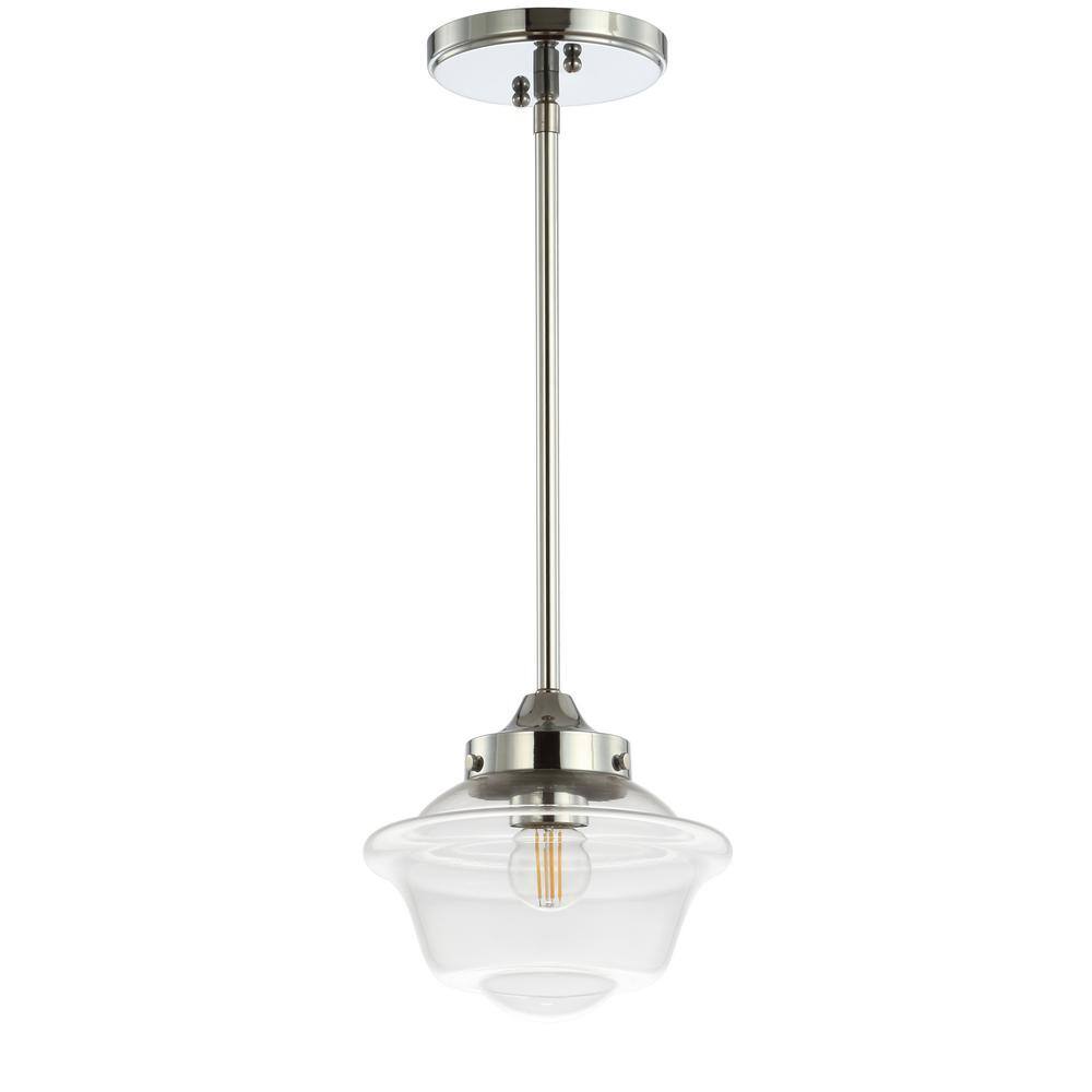 Kurtz 7.25" Chrome Glass LED Pendant Light
