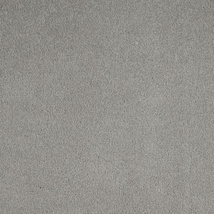 Still in Love I Soft Tone Grey 39 oz. Blend Texture Installed Carpet