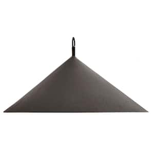 18 in. Dia Black Powder Coat Hanging Squirrel Deflector