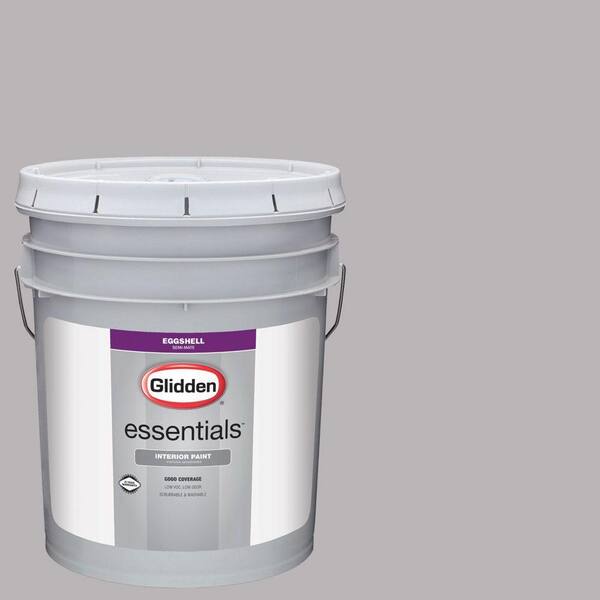 Glidden Essentials 5 gal. #HDGCN57D Hazy Grey Eggshell Interior Paint ...