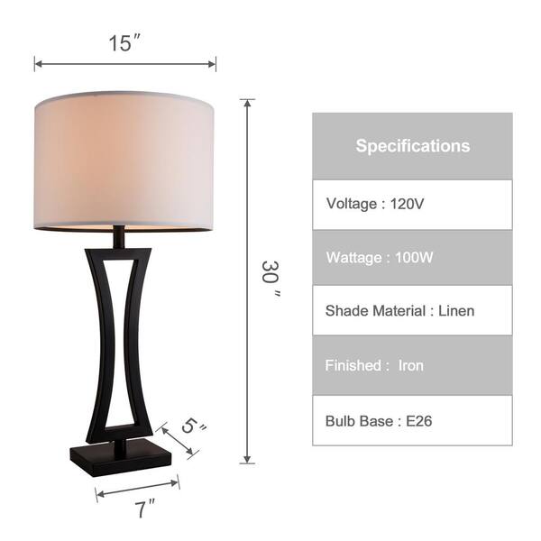 Bedside Lamp, Pleated White Lampshade Nightstand Aesthetic Lamp, Wooden  Base for Guestroom Bedroom Living Room, Warm White LED Bulb Included 