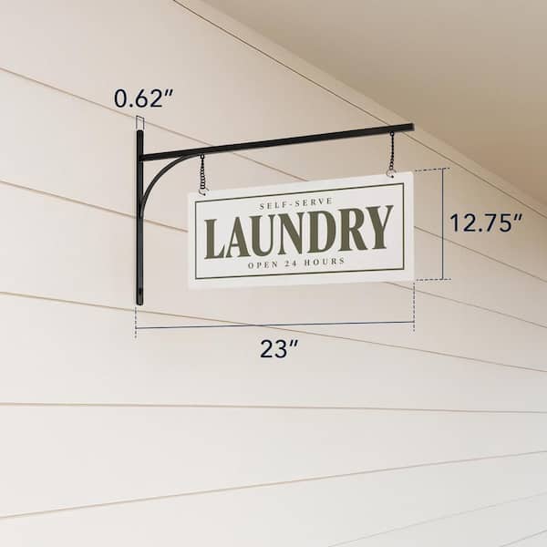 American Art Decor Selfserve Laundry Metal Sign Double-Sided
