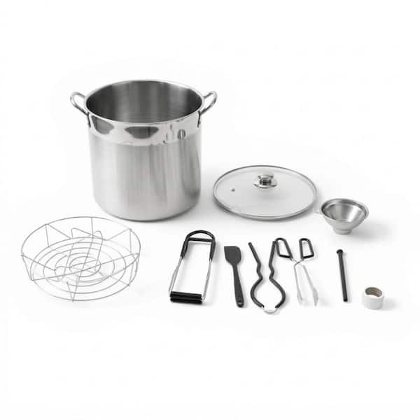 10-Piece Stainless Steel Canning Pot with Canning and Preserving Tools