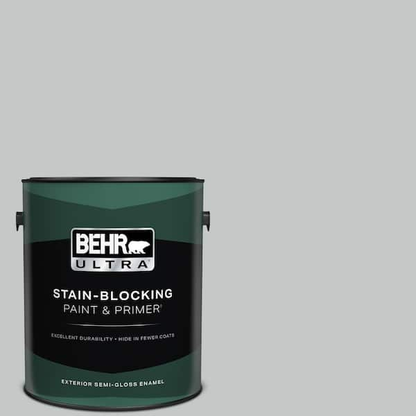 BEHR ULTRA 1 gal. #N450-2 Zero Gravity Semi-Gloss Enamel Exterior Paint & Primer