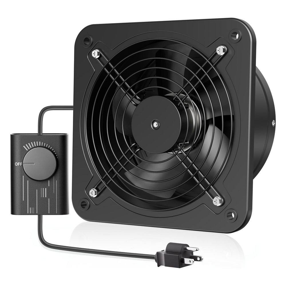 10 in. Exhaust Fan with Speed Controller, 988 CFM Airflow, Damper, Metal Extractor for Kitchen Attic Window price history on PriceWatchPro