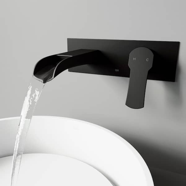 VIGO Cornelius Single-Handle Wall hotsell Mount Bathroom Faucet - Matte Black VG05004