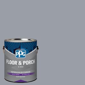 1 gal. PPG0993-4 Gray Suit Satin Interior/Exterior Floor and Porch Paint