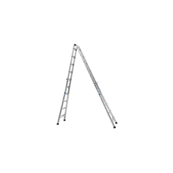 Werner - 26 ft. Reach Aluminum Telescoping Multi-Position Ladder with 300 lbs. Load Capacity Type IA Duty Rating