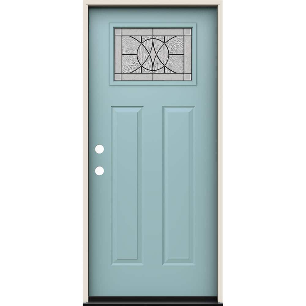 JELD-WEN 36 in. x 80 in. Right-Hand/Inswing Craftsman Tryon