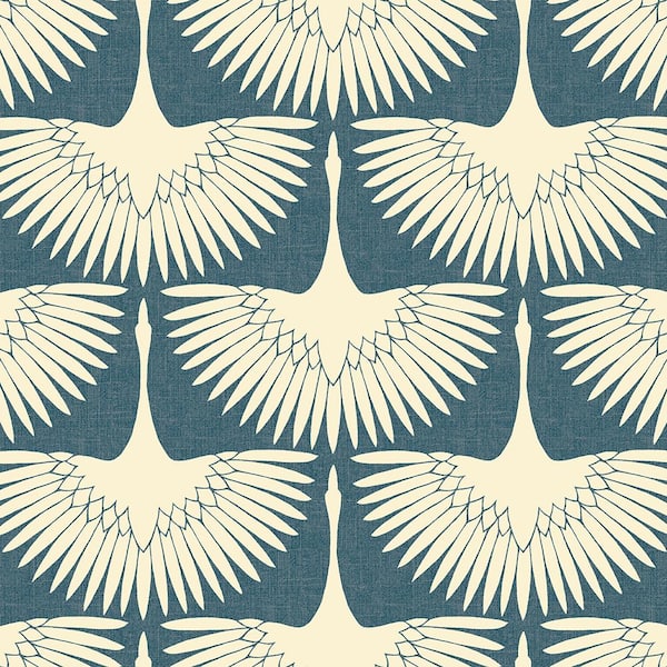 Tempaper Genevieve Gorder Blue Peel and Stick Wallpaper (Covers 28 sq. ft.)