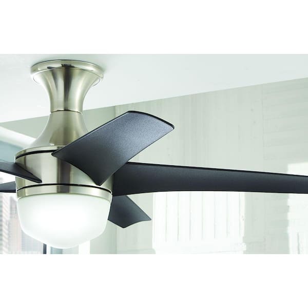 LED Indoor Brushed Nickel Ceiling Fan Home Decorators Tuxford 44 in 