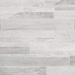 Numa Silver 3.93 in. x 24.01 in. Matte Porcelain Floor and Wall Tile (10.54 sq. ft./Case)