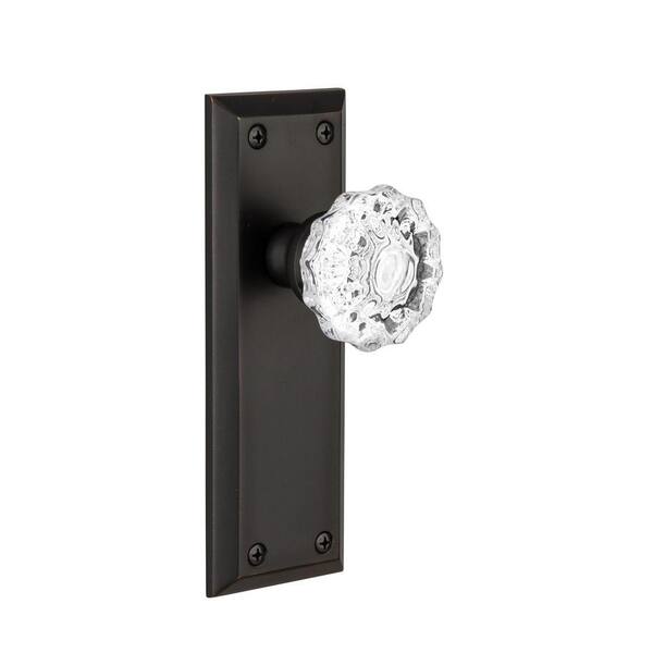 Grandeur Fifth Avenue Timeless Bronze Plate with Double Dummy Fontainebleau Knob