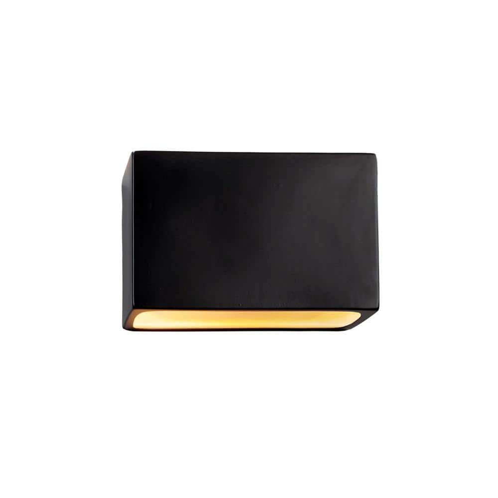 Ambiance 10" Bronze-Black Ceramic-Look Wall Sconce