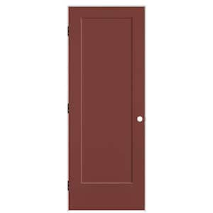 30 in. x 80 in. 1-Panel Lincoln Park Right-Hand Solid Core Red Bluff Molded Composite Single Prehung Interior Door