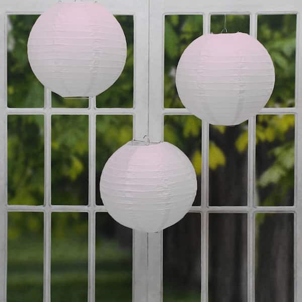 10 in. Round Paper Lanterns (5-Count)