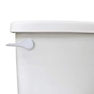 Curved Toilet Tank Lever Replacement Handle in White