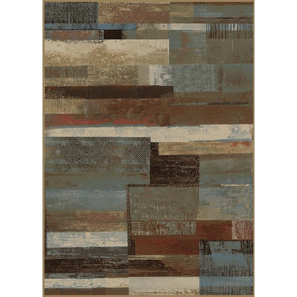 Mayberry Rug Hearthside Scenic Vision Multi-Colored 8 ft. x 10 ft. Lodge Area Rug