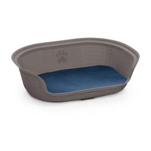 Dog Bed with Cushion for Small or Medium Dogs in Espresso
