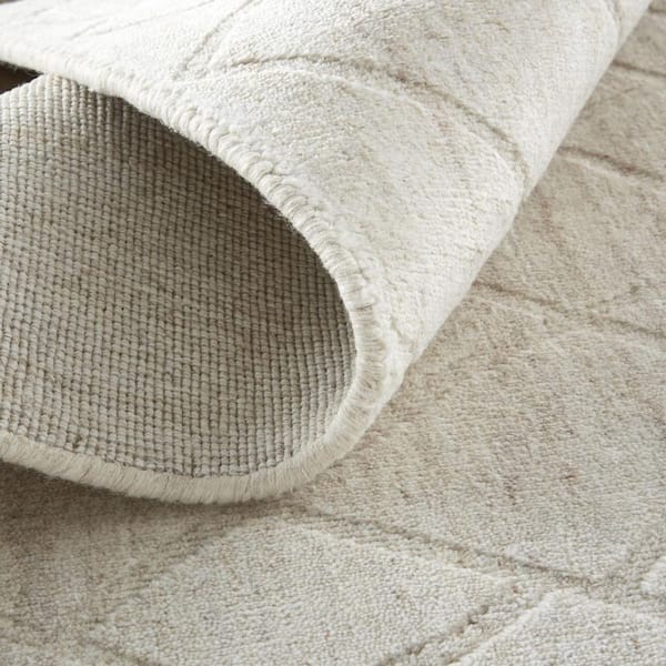 Gray, Ivory Striped 12 ft. x 15 ft. Area Rug