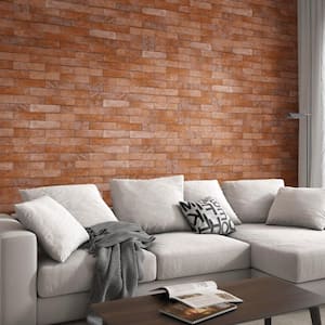 Brooklin Brick Cotto 2-3/8 in. x 9-3/4 in. Porcelain Floor and Wall Tile (5.78 sq. ft./Case)