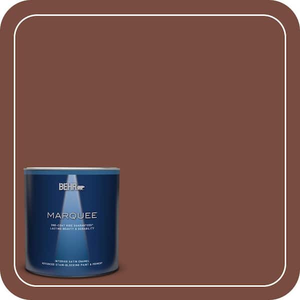 BEHR MARQUEE 1 qt. #PPU2-19 Royal Liqueur One-Coat Hide Satin Enamel Interior Paint & Primer