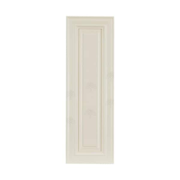 LIFEART CABINETRY Princeton Shaker Off-White Decorative Door Panel 12-in. W x 36-in H x 0.75-in D