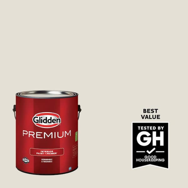 Glidden Premium 1 gal. PPG1022-1 Hourglass Semi-Gloss Interior Latex Paint