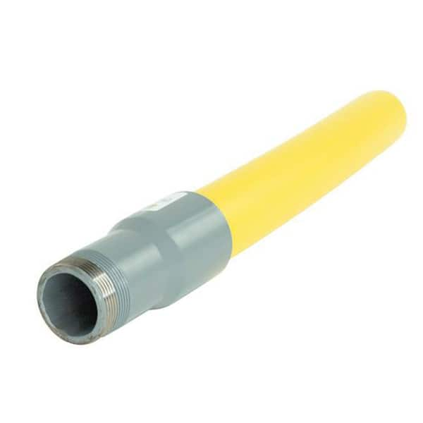 HOME-FLEX 1-1/2 in. IPS Poly DR 11 to 1-1/2 in. MIP Underground Yellow Poly  Gas Transition 18-445-015 - The Home Depot